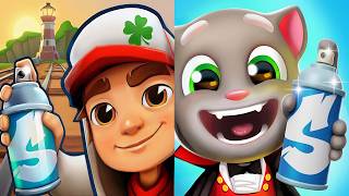 Subway Surfers : Easter Ireland 2026 🆚 Talking Tom Gold Run Games Comparison & New Updates screenshot 2