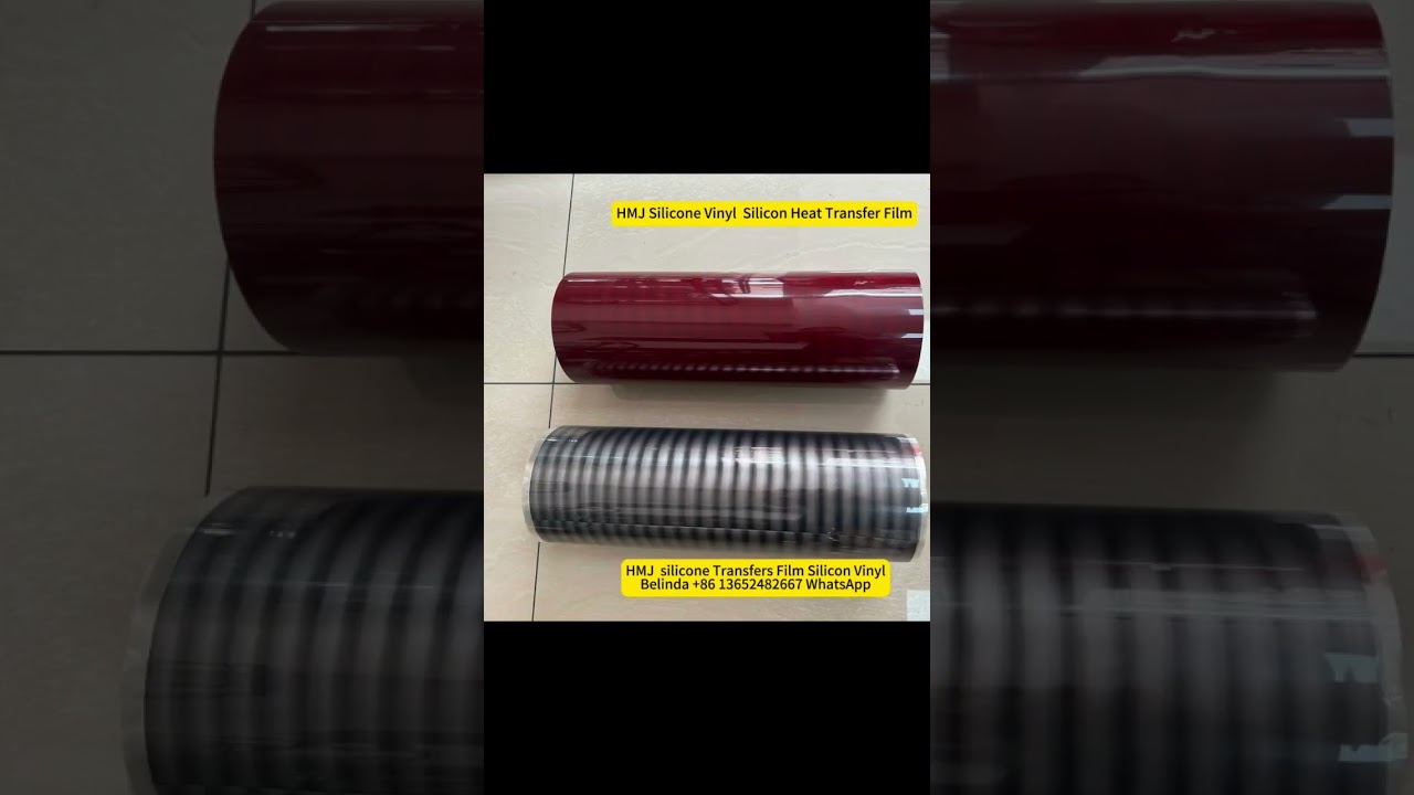 HMJ Silicone Vinyl  Silicon Heat Transfer Film Laser Cutting Transfer Silicon Film for Custom label