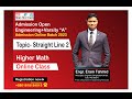 Mega class of Straight Line part-2 || Engineering Admission Batch 2023