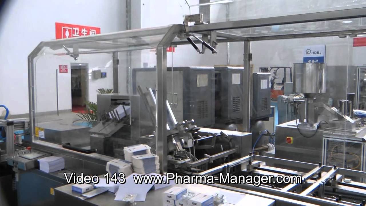 Pharmaceutical equipment from China, Cartoning machine. Video 143 www.Pharma-Manager.com
