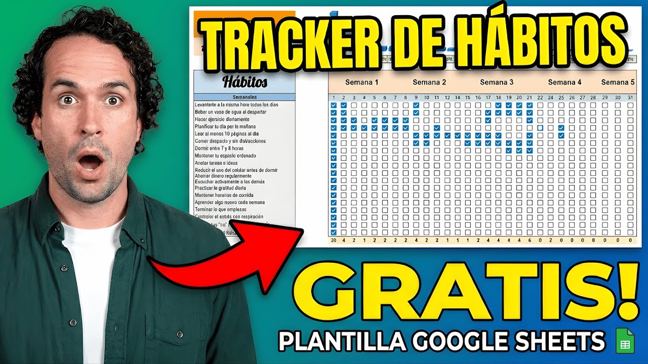 ¡El Mejor TRACKER DE HÁBITOS para Google Sheets! 🚀 Plantilla Gratis