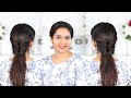 Easy quick hairstyle summer hairstyle  2 minute hairstyle for college or work femirelle hairstyle