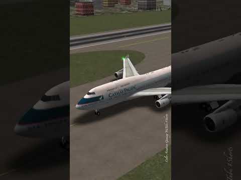 Old UATC Gaming Unmatched Air Traffic Control Cathay B747 at Taxiway 國泰航空 空中女王 #Shorts