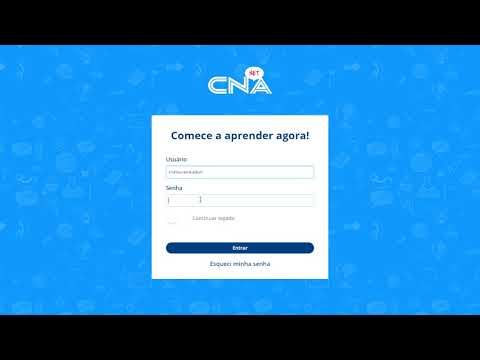 Novo CNA Net para Alunos Novos (+13 Anos) - CADASTRO/REGISTRO CHAVE DE ACESSO