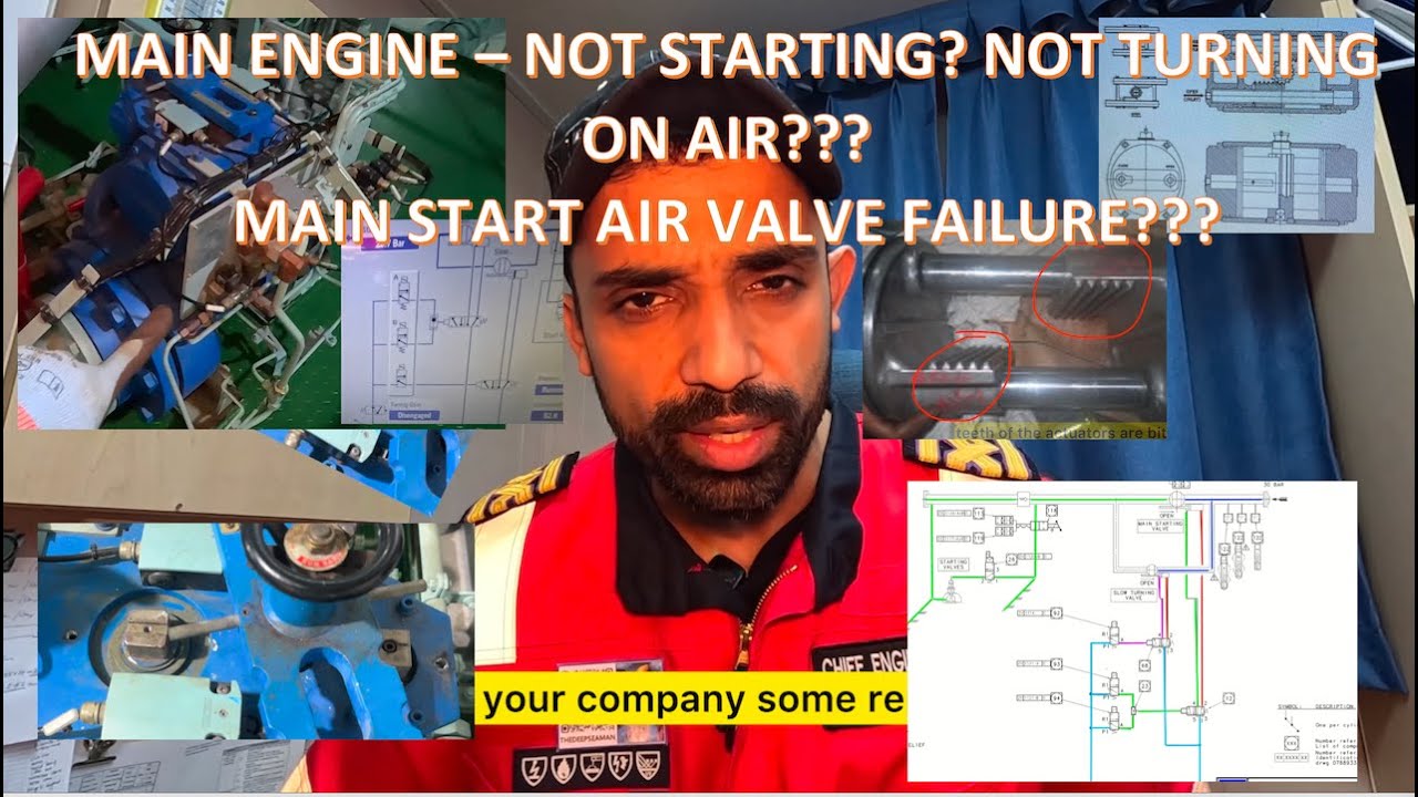 ENGINE NOT TURNING ON AIR ? MAIN START AIR VALVE STUCK? QUICK HACK. MAN ...