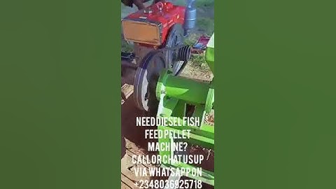 Diesel Engine Fish Feed Pellet Machine