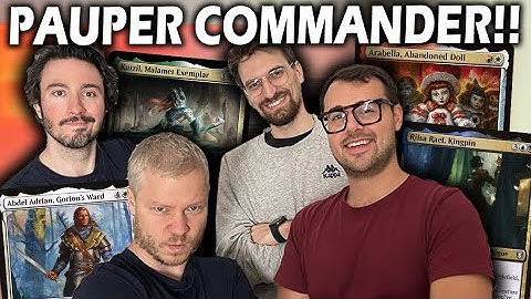 Carl and Thoralf play Pauper Commander with us! | Magic: the Gathering Paper Gameplay