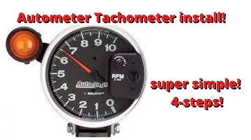 Autometer Tachometer install. (terminator x) 4 simple steps!