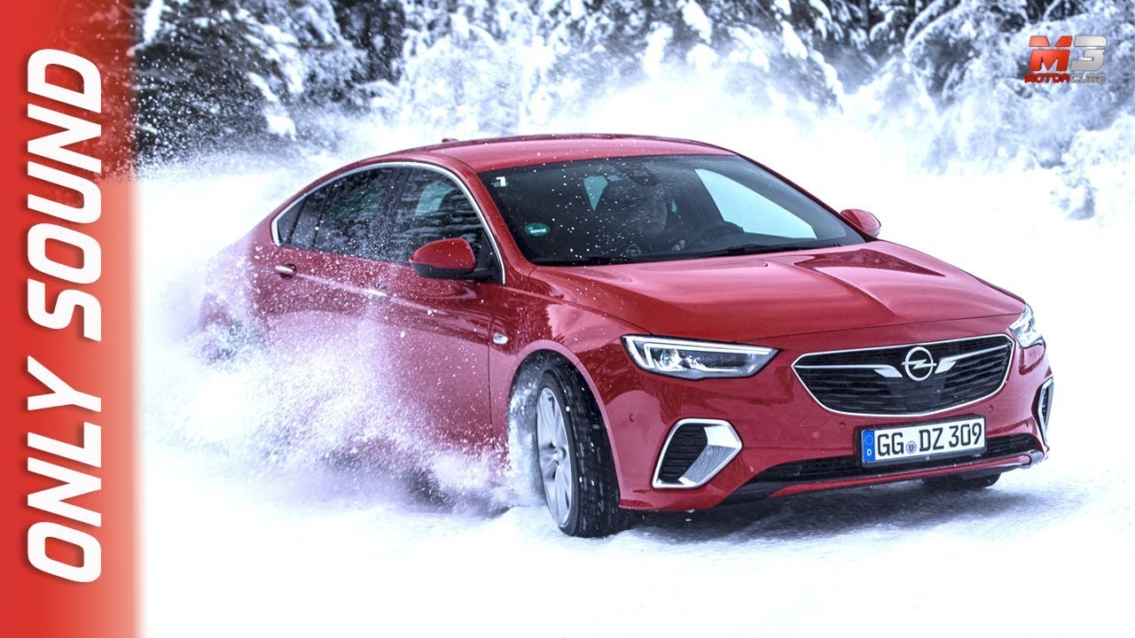 NEW OPEL INSIGNIA GSI 4X4 2019 - FIRST SNOW TEST DRIVE ONLY SOUND