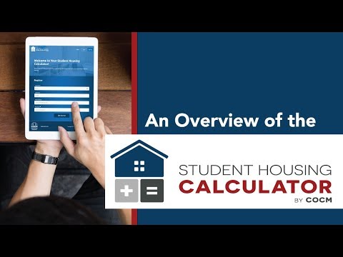 Student Housing Calculator Overview: Webinar 2018