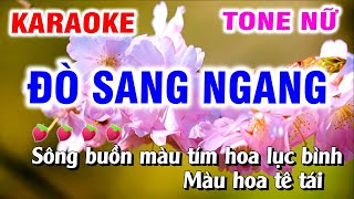 Karaoke Đò Sang Ngang Tone Nữ Nhạc Sống Chữ To Dễ Hát Karaoke Nguyễn Hiếu