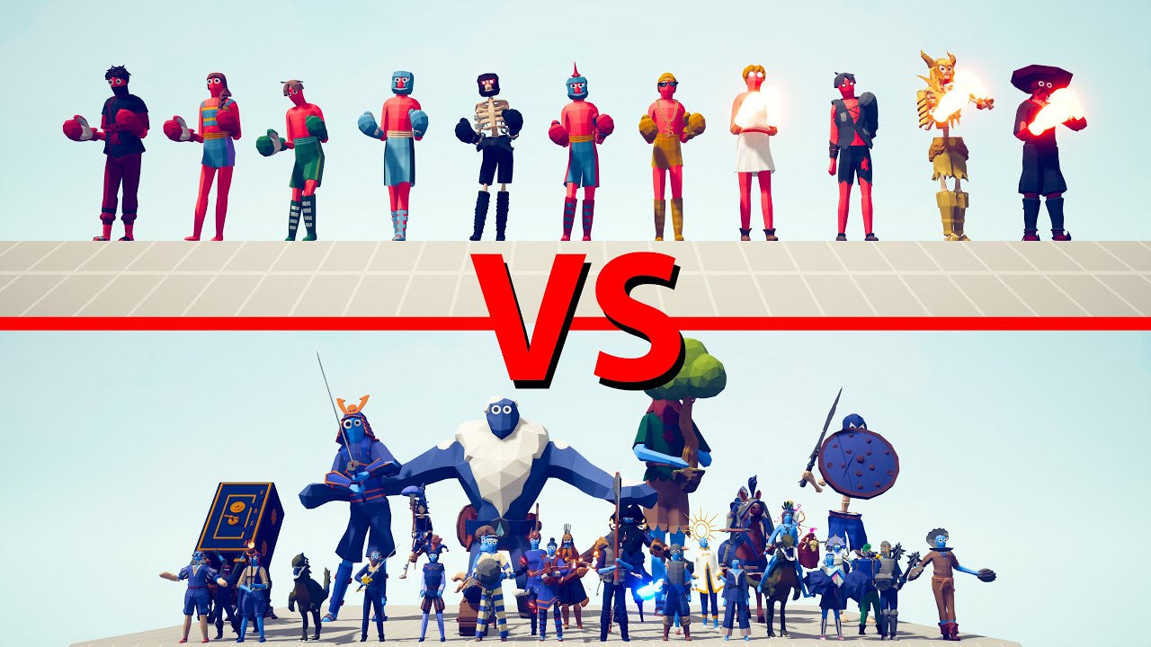 EXTENDED BOXERS Team vs SECRETS Team - Totally Accurate Battle Simulator TABS