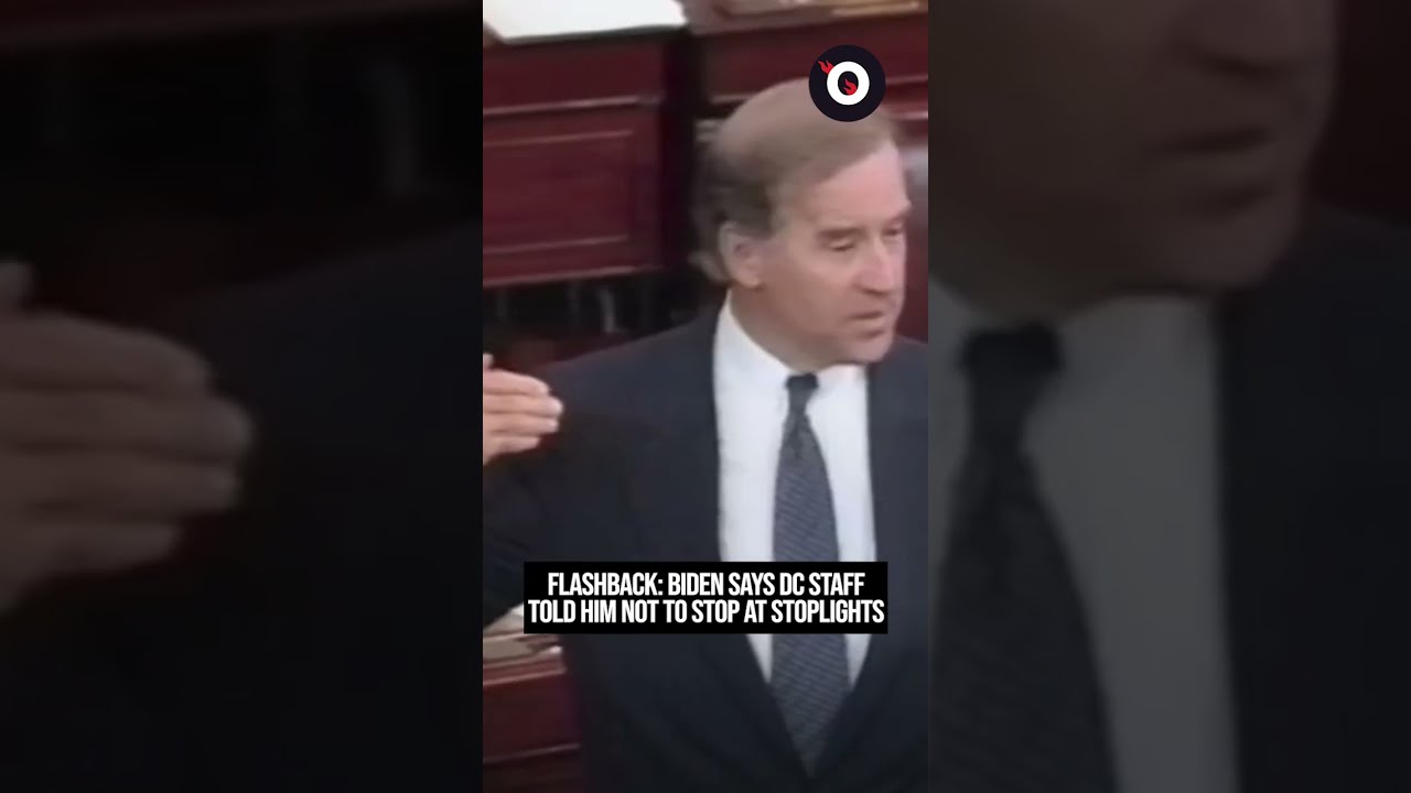 FLASHBACK Biden Says DC Staff Told Him Not To Stop At Stoplights