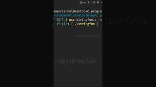 Watch Full Video @telugutechcave telugutechcave cprogramming strings stringfunctions