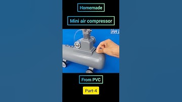 homemade mini air compressor from PVC part-4 | #sillyinventor #diy #tools #woodworking