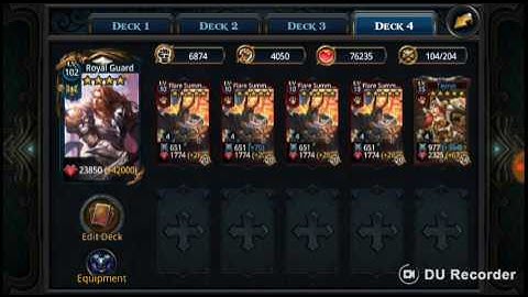 Deck Heroes map 14-11 normal Flare Summoner O.P.