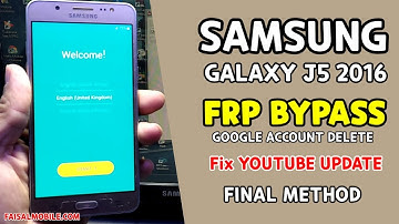 Samsung J5 2016 (SM-J510) FRP Lock Bypass 2021 || Fix YouTube Update || ANDROID 7/6 Final Method