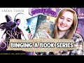 binging the ember in the ashes series ⚔️ spoiler-free reading vlog (& important health updates)