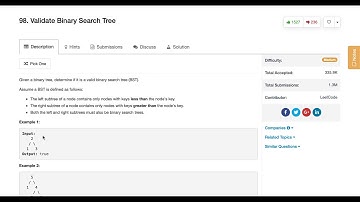 Google Coding Interview Question: Validate Binary Search Tree