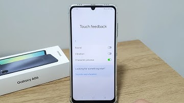 How to enable or disable keyboard vibration on Galaxy A06