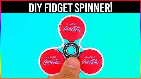 DIY FIDGET SPINNER! - How To Make A Fidget Spinner WITHOUT BEARINGS! (Free Life Hacks)