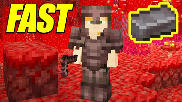 EASIEST WAY TO GET NETHERITE - Minecraft 1.16 Nether Update