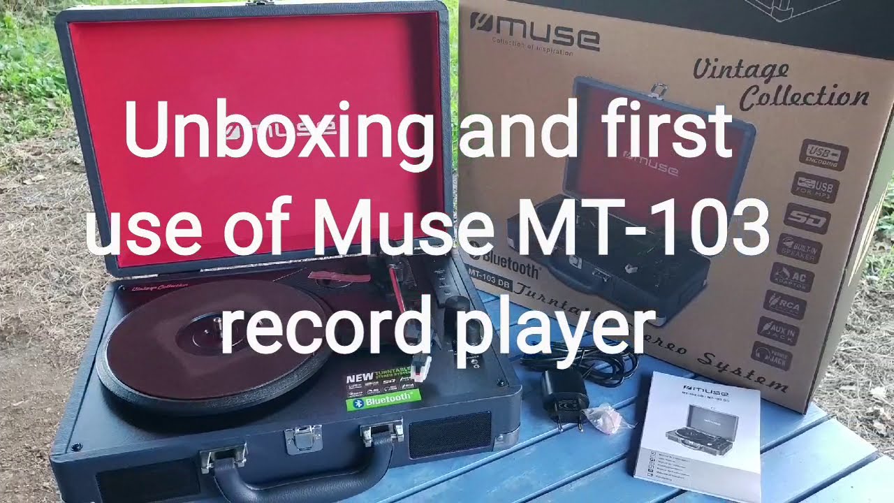 Muse - Platine vinyle Muse MT-120 MB avec système CD, Bluetooth