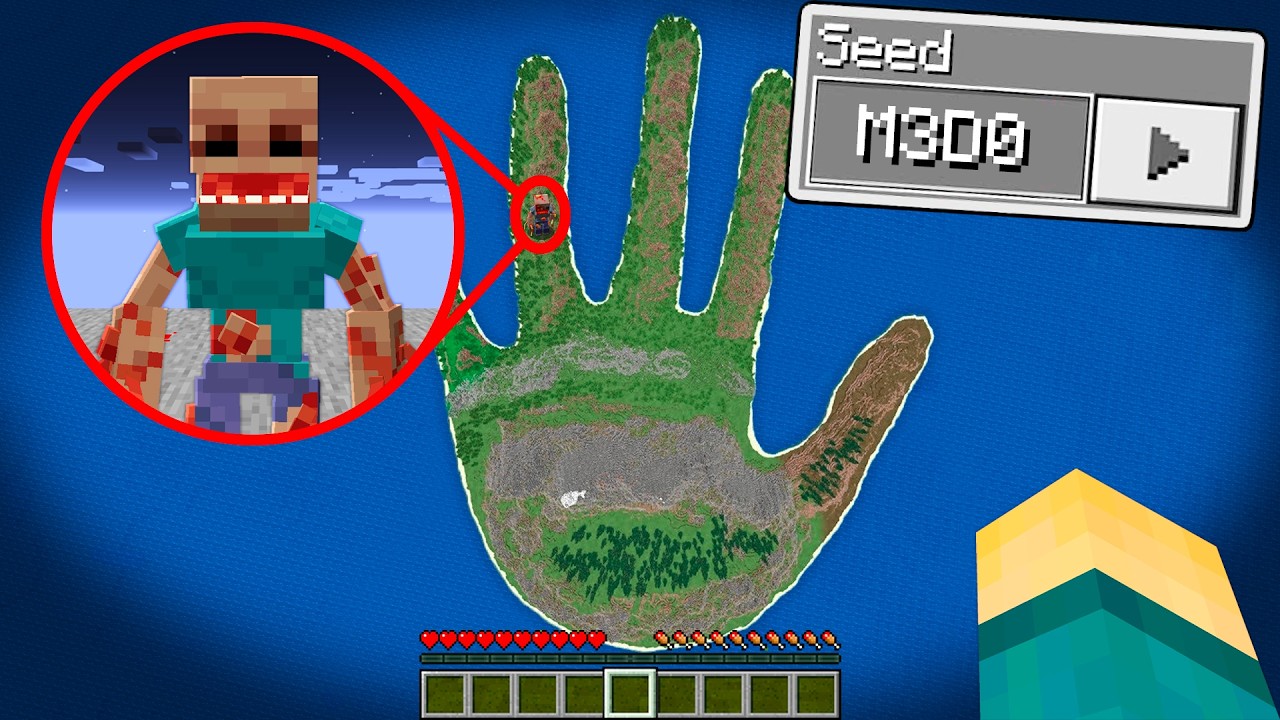 Explorei SEED ASSUSTADORAS do Minecraft