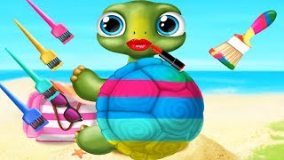 Fun New Born Baby Animal Care - Kids Learn Colors Makeup Games - Play Baby Animal Hair Salon 3 screenshot 2