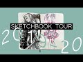 Sketchbook Tour 2019-20 Moleskine flip through
