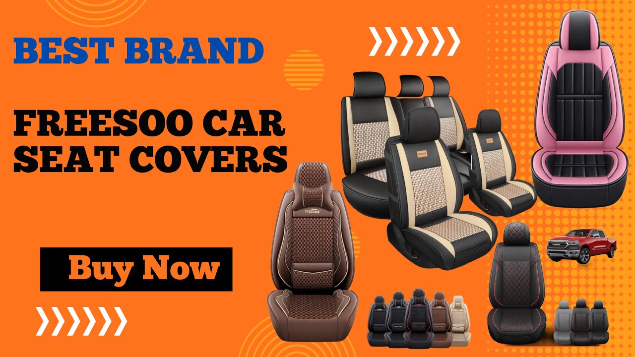  FREESOO Car Seat Covers Leather Seat Cover Full Set