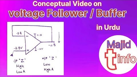 Operational Amplifier as Voltage Follower | Op Amp as  Buffer