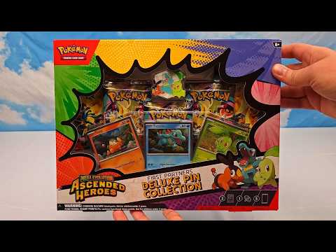 Opening Pokemon First Partners Deluxe Pin Collection | Pokemon