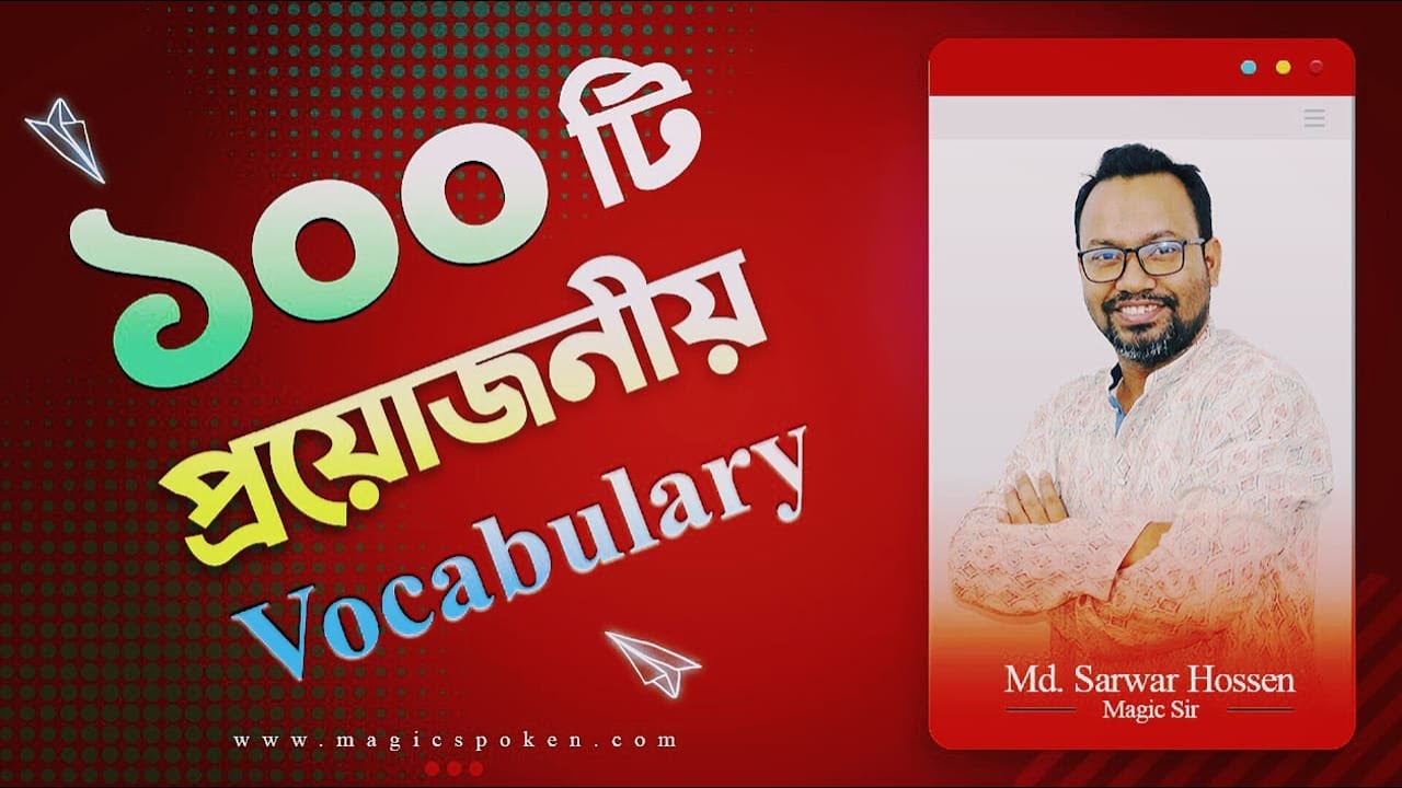 ভোকাবুলারি মনে রাখা ও মাথায় দ্রুত আসার কৌশল!Part-1 [1- 30] Magic Vocabulary