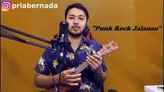 Video thumbnail of "PUNK ROCK JALANAN (LIRIK) ARYA NARA (UKULELE REGGAE COVER)"