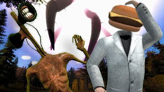 SKY TENTACLE MONSTER & SIREN HEAD Ruined Our Christmas Vacation! - Garry's Mod Survival Roleplay