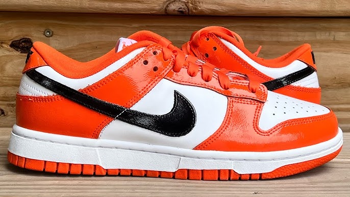 Nike Dunk Low White Orange Patent