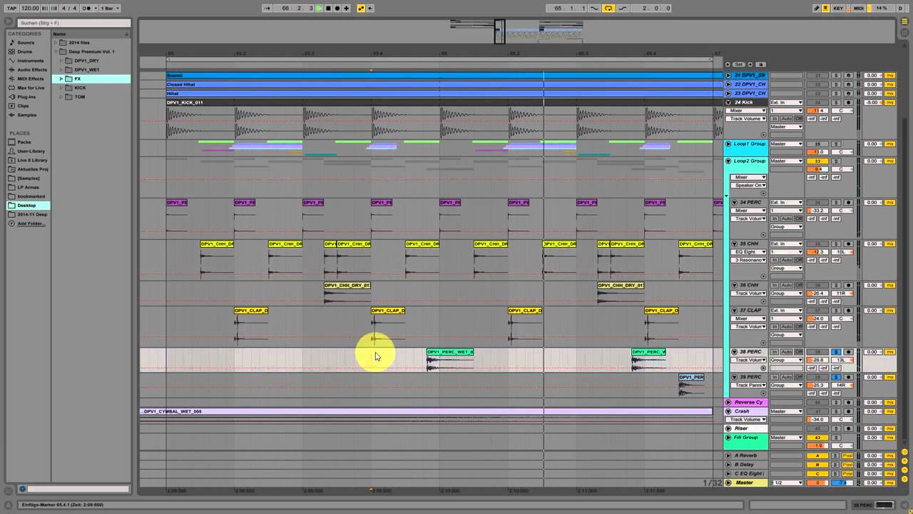 Tutorial Producing Deep House Drum Groove in Ableton Live 9 cool