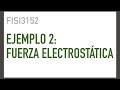 Ejemplo 2: Fuerza Electrostática