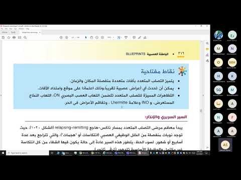 الباطنة العصبية ، المحاضرة السابعة ( التصلب المتعدد MS )