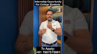 Internship Hiring 2026 | Full Stack Java Internship for College Students| To Apply: +91 7887575991