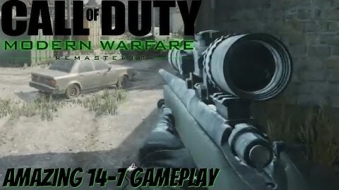 AMAZING M40A3 REMASTERED GAMEPLAY (Modern Warfare Remastered Multiplayer)