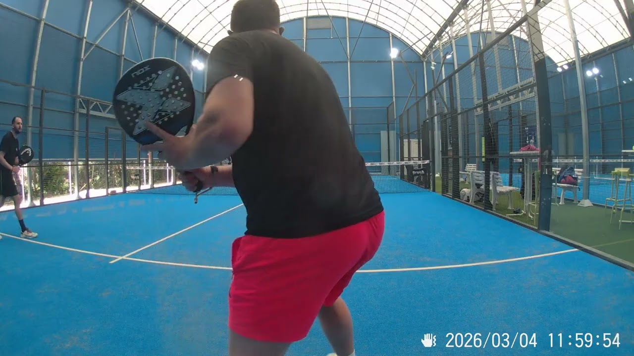 Padel, Match entraînement (Cédric&JM / Florent&Vincent) 6/2-6/4-6/ 3, Lambermont 4/03/2026, 5 de 8