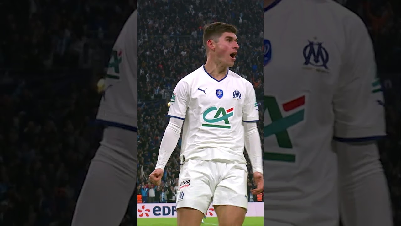 Ruslán Malinovskiy 🤯☄️ #OMPSG  #football #marseille  #om #goal #shortvideo