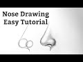 How to draw a noseside vieweasy step by step for beginners drawing  nose easy tutorial with pencil