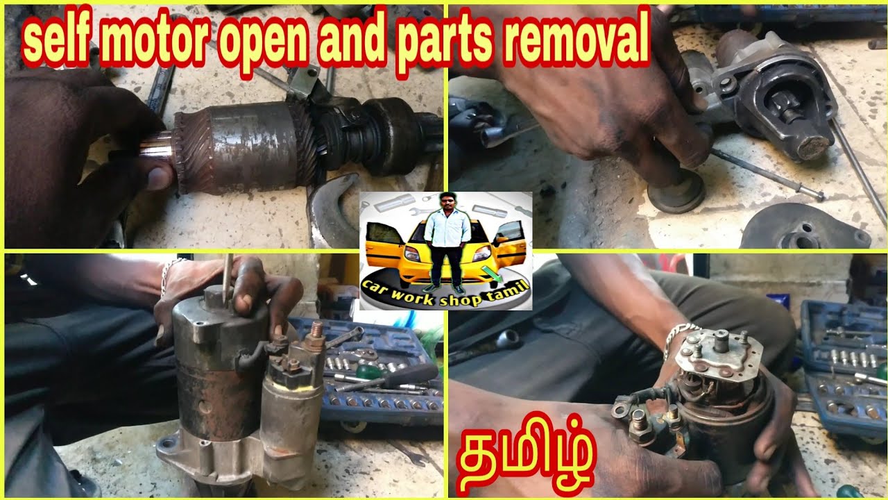 Maruti 800 car self motor open and removal parts in tamil YouTube