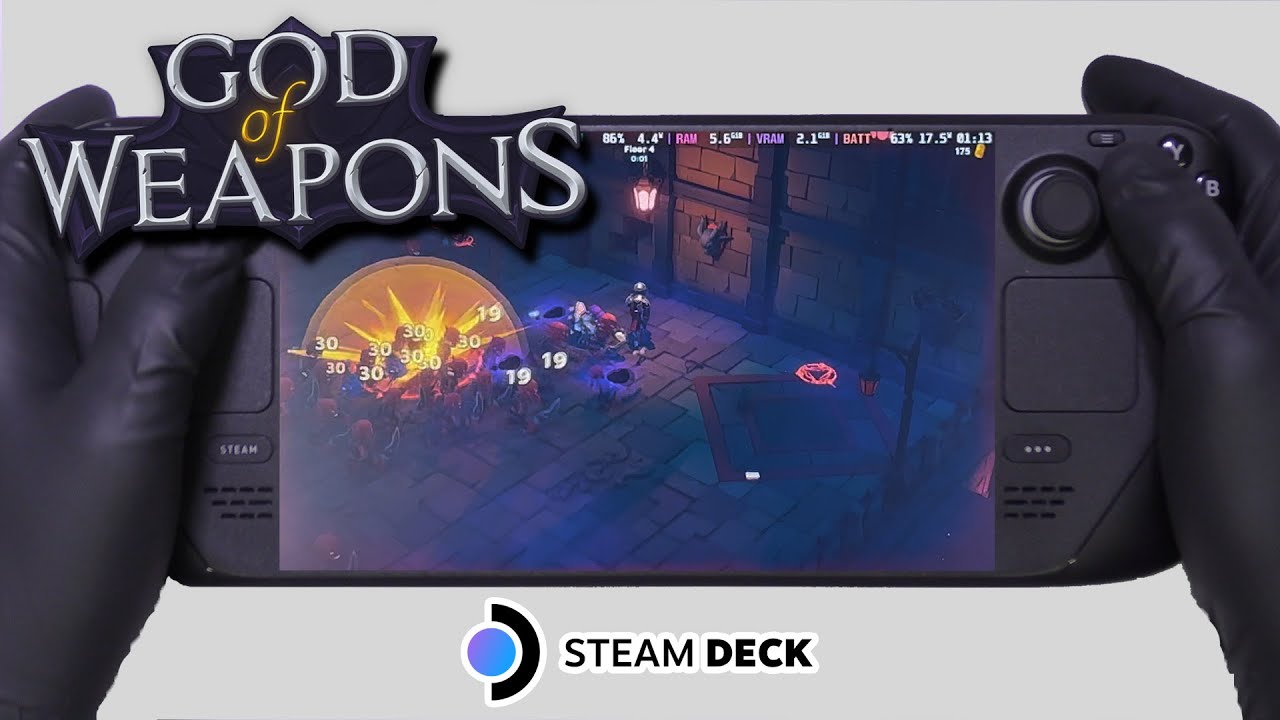 God Of Weapons Steam Deck Gameplay Steam OS YouTube