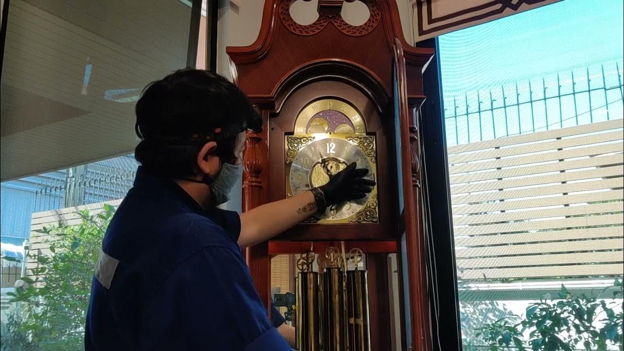 Ridgeway Grandfather Clock Made in USA Oiling and Cleaning YouTube