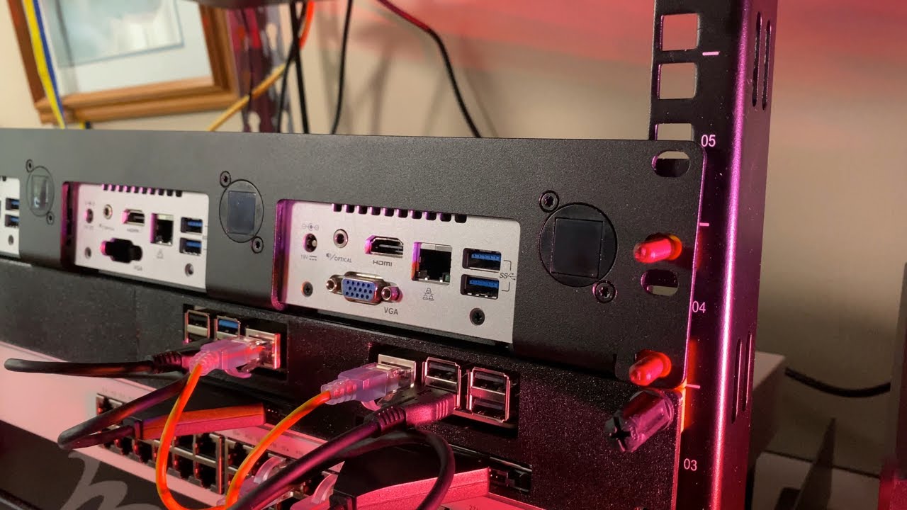 Rack for Intel Nuc Tall Boys and Raspberry Pi: Nuc Mini Homelab 