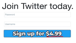 Twitter is adding a NEW USER FEE by spatnz 83,760 views 2 weeks ago 1 minute, 2 seconds